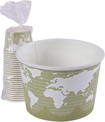 Vista 16 de Eco-Products, Inc Recipientes para sopa con diseño del mundo, Mixto, 1000