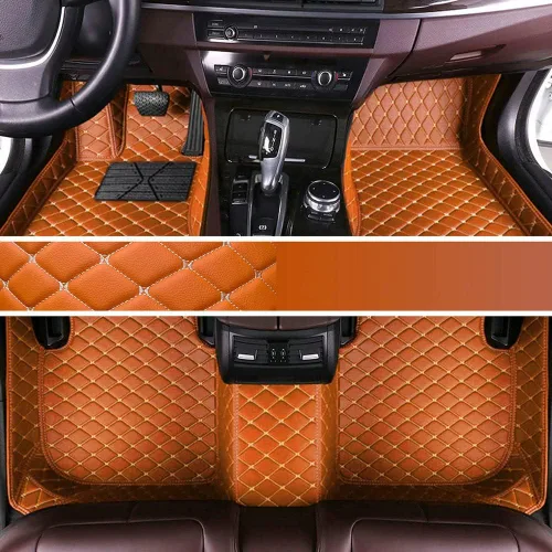 Vista 29 de Alfombrillas de Piso para Automóvil de Lujo para Todo Clima, para Hombres y Mujeres, Personalizadas para Mercedes-Benz AMG, Alfombra Negra Línea