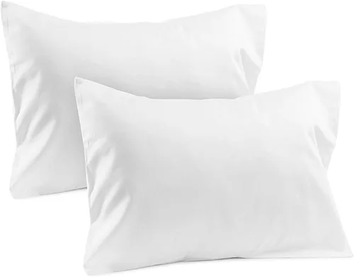 Vista 2 de Saharbeddings Funda de almohada de viaje para niños pequeños de 12 x 16 pulgadas, 500 hilos, paquete de 2 fundas protectoras pequeñas para bebés