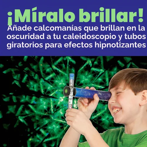 Vista 6 de Creativity for Kids Kit de caleidoscopio Magic Swirl - Haz tu propio caleidoscopio para niños, juguetes STEM (mayores de 6 años)
