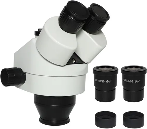 Vista 9 de Kit de accesorios para microscopio 3.5X-90X 7X-45X simulfocal trinocular microscopio de video microscopio zoom estéreo cabeza + WD165 0.5X 2.0X