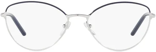 Vista 2 de Prada PR 62WV - 09R1O - Marco de gafas BLUETTEPLATA con lente DEMO 2.165in, Azul y plateado.