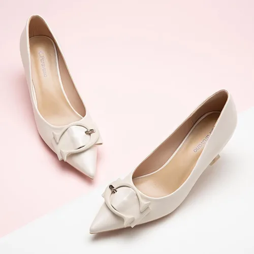 Vista 2 de C.Paravano Zapatos de tacón bajo para mujer Zapatos de tacón bajo para mujer Zapatos de tacón de diseñador para mujer Tacones de gatito