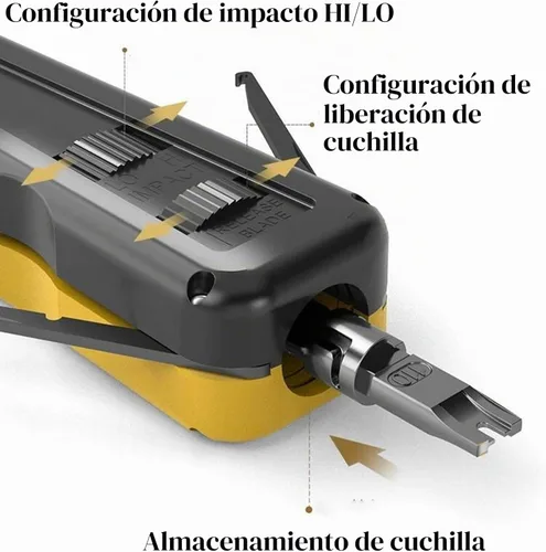Vista 8 de Gaobige Kit de herramientas de red, Cat6 Cat5e Cat5 Herramienta de prensado RJ45 Kit de herramientas de crimpado, Pass Through rj45 Crimper, Wire