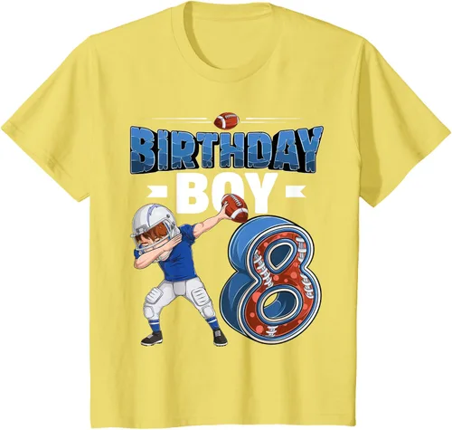 Vista 43 de Dabbing Boy - Camiseta de 8 años de fútbol americano americano, Negro, S