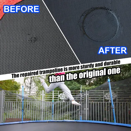 Vista 5 de Kit de reparación de parches de trampolín de 3 tamaños Reparación de rotura o agujero en una alfombrilla de trampolín