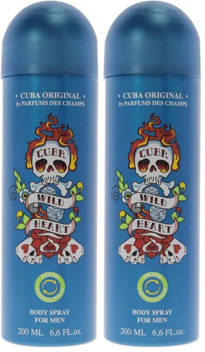 Vista 4 de Cuba Original por Parfums Des Champs Wild Heart Men Body Spray 6.6 oz, I0101712