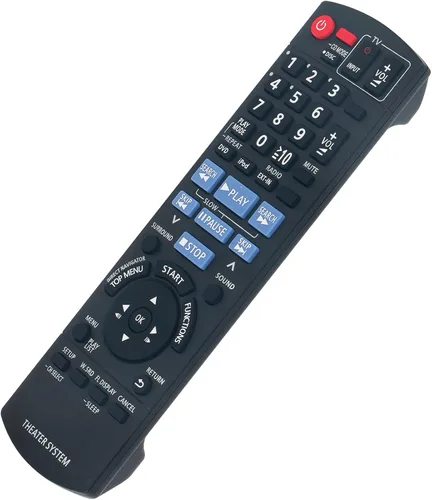Vista 2 de N2QAYB000359 Reemplazar el control remoto para el sistema de sonido de cine en casa Panasonic DVD SA-PT770 SC-PT770 SAPT670 SAPT673 SC-PT670