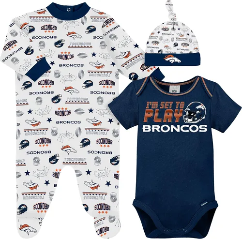 Vista 17 de Gerber Conjunto de regalo unisex para bebé con pies de equipo de la NFL para dormir y jugar
