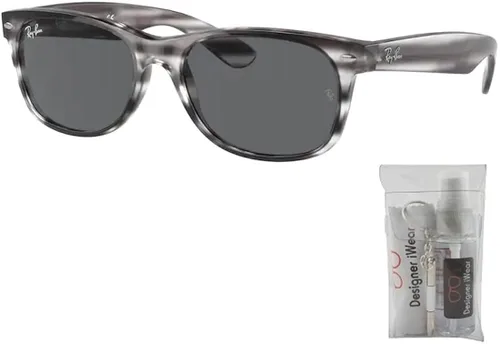 Vista 2 de Ray-Ban RB2132 NEW WAYFARER - Gafas de sol para hombres y mujeres paquete con kit de cuidado de gafas de cortesía de diseñador iWear