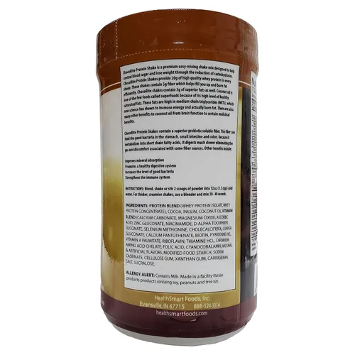 Vista 2 de ChocoRite Protein Chocolate Supreme Shake Mix, Chocolate Supreme, 15.3 onzas