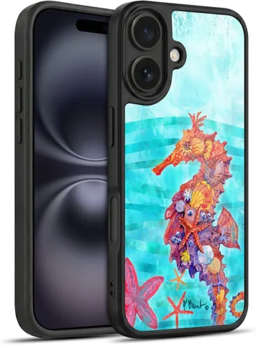 Vista 119 de Head Case Designs Officially Licensed Paul Brent Agate Mermaid Coastal Gel Armor Case [Military Grade Drop Protection] Compatible with Apple iPhone