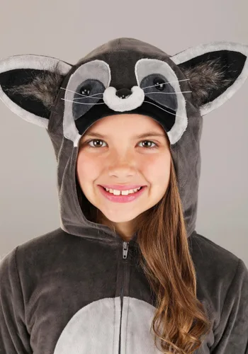 Vista 4 de Disfraz de Mapache con Tutú para Niños Multicolor