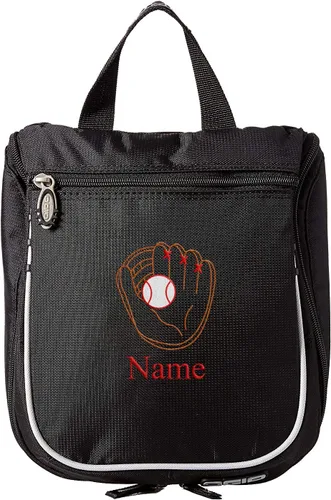 Vista 7 de Mato & Hash Neceser de béisbol, kit de afeitado personalizado para hombre, estuche de viaje colgante