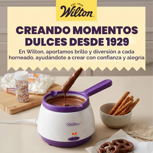 Vista 10 de Wilton Candy Melts Olla para Derretir, Perfecta para Fresas y Cakepops, Capacidad de 2.5 Tazas, el Empaque Puede Variar 2.5-Cup Electric Melting