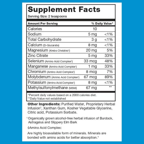 Vista 4 de BrainChild Nutritionals Spectrum Support Minerals (sin sabor 32oz)