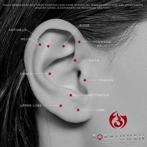 Vista 3 de Forbidden Body Jewelry - Piercing de acero quirúrgico con punta en espiral para cartílago y labio (escoger calibrelongitud), 16 g18 g