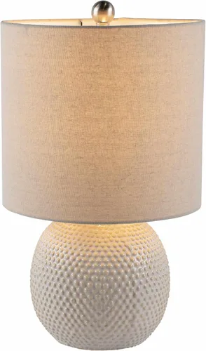 Vista 9 de BoutiqueRugs Manaloal - Lámpara de mesita de noche de cerámica con puntos boho para mesita de noche de dormitorio, iluminación lateral lateral
