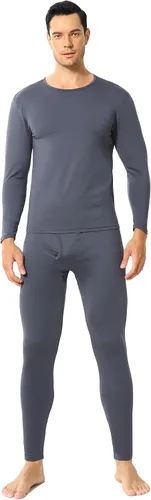 Vista 11 de ViCherub Ropa interior térmica para hombres con forro polar Long Johns conjunto térmico largo capa base para clima frío parte superior e inferior