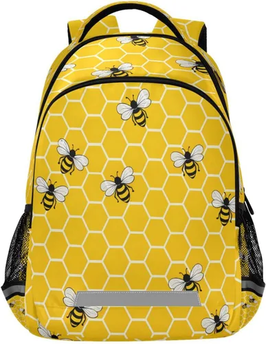 Vista 12 de ALAZA Divertidas mochilas de viaje para computadora portátil, mochila escolar para hombres, mujeres, adolescentes, niños, 33, Pugs de dibujos Pugs