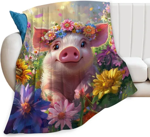 Vista 15 de Manta de llama, manta de alpaca, mantas de regalo con flores, ropa de cama de felpa de franela para niñas, mujeres, hombres, niños, amantes