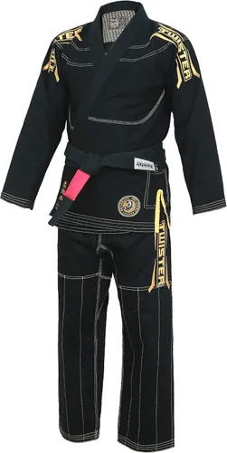 Vista 4 de Twister Black Mamba Brazilian Jiu Jitsu Gi Uniforme BJJ Preencogido Con cinturón BJJ GRATIS y bolsa Gi GRATIS