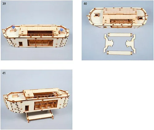 Vista 9 de YOUNGMODELER Kit de modelo de madera de escritorio Arca de Noé