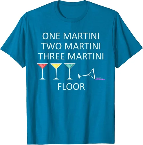 Vista 8 de Funny Bartender One Two Three Martini Floor Cocktail T-Shirt Asphalt Grey