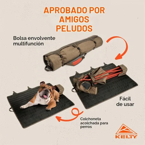 Vista 6 de Kelty, Silla baja, cuerda elástica/Beluga, talla única