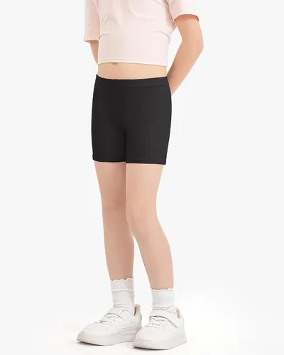 Vista 4 de Pantalones cortos de baile para niñas, pantalones cortos de ciclismo para niños, adolescentes, niñas, pantalones cortos de yoga con ruedas de 5 a 14