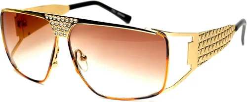 Vista 7 de zeroUV Gafas de sol grandes Elvis King Of Rock & Roll Aviator 2.480 in