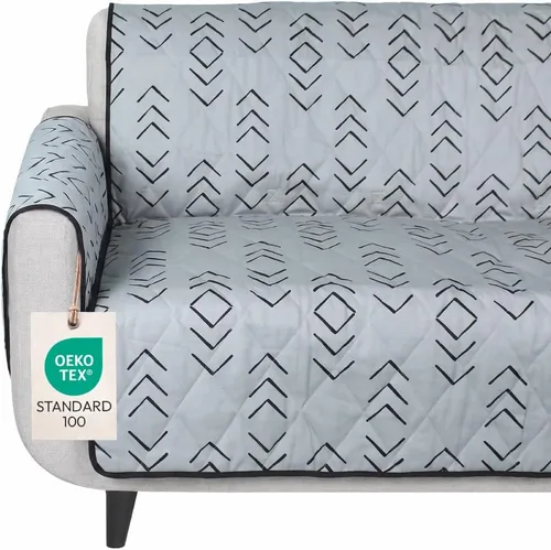 Vista 24 de Molly Mutt Protector de muebles antideslizante de 2 plazas y funda de sofá para perros y mascotas, funda de lona de algodón 100% orgánico