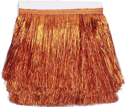 Vista 7 de YYCRAFT Fleco de Oropel de 1.75 pulgadas de Ancho Ribete de Oropel Guirnalda de Oropel Fleco para Disfraz de Baile Ribete con Efecto de Lámina