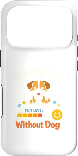 Vista 30 de Boring Life Without Dog Funny for Man Woman Kids Case for iPhone 16