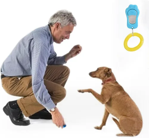 Vista 7 de Clicker para entrenamiento de perros, 2 paquetes de clicker de entrenamiento de perros para entrenamiento de comportamiento de mascotas, ajustable