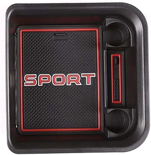 Vista 5 de YIWANG Caja de almacenamiento de reposabrazos central para Land Rover Range Rover Vogue 2013-2019 con refrigerador