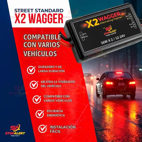 Vista 2 de Controlador de relé de luces estroboscópicas alternantes electrónicas X2