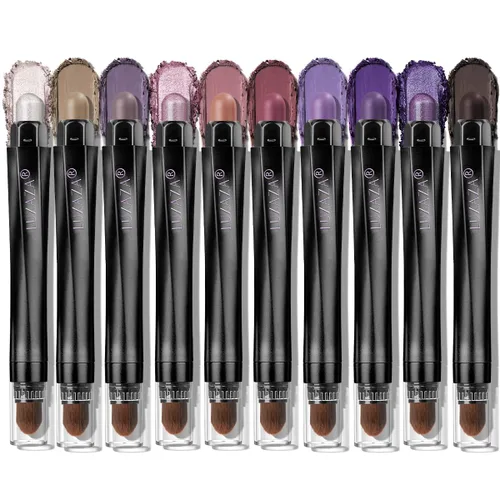 Vista 29 de 6 unidades de sombra de ojos en barra de maquillaje en barra, metálico y mate, brillo de ojos, lápiz de lápiz, A01-marrón neutro A-marrón neutro