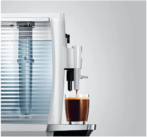 Vista 3 de Jura Máquina de café automática blanca E4 Piano