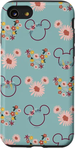Vista 18 de Funda con estampado de flores y margaritas de Mickey Mouse para iPhone 16 Disney