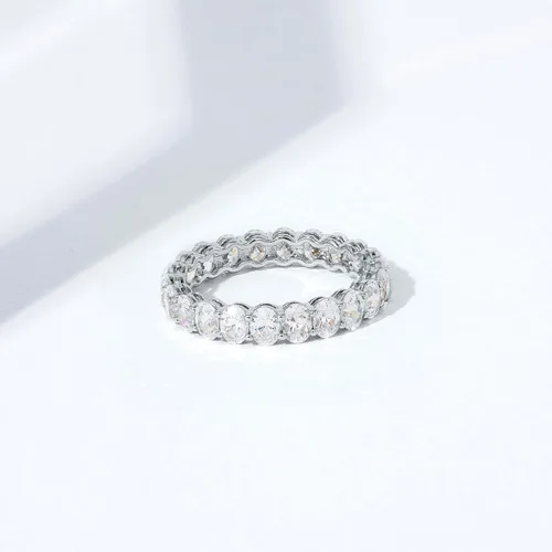 Vista 5 de Tienda Essentials 14K Gold Plated Cubic Zirconia Stackable Statement Ring