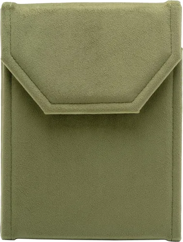 Vista 9 de Collar de terciopelo Joyería Carpeta de viaje Estuche de almacenamiento (Beige)