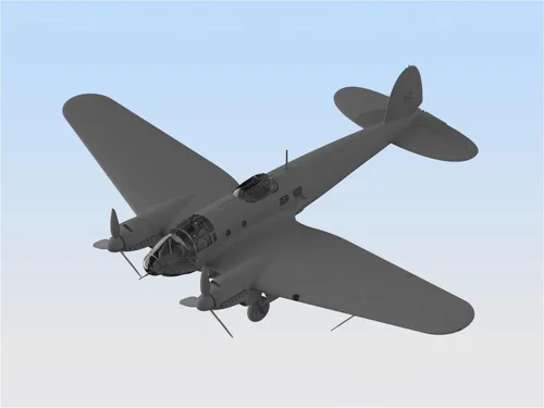 Vista 2 de ICM ICM48263 148-He 111H-16, bombardero alemán de la Segunda Guerra Mundial
