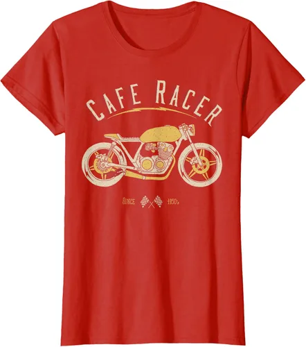 Vista 72 de Camiseta Cafe Racer - Old School - Camiseta de motocicleta vintage Negro