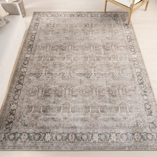 Vista 14 de nuLOOM Aether - Alfombra de área con medallón marrón, 8 x 10 pies Éter Marrón