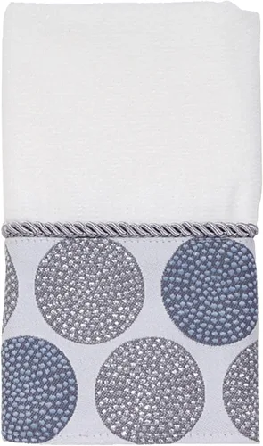 Vista 12 de Avanti Linens - Toalla de mano, toalla de algodón suave y absorbente (colección de círculos punteados, mineral) 100% algodón, suave y absorbente