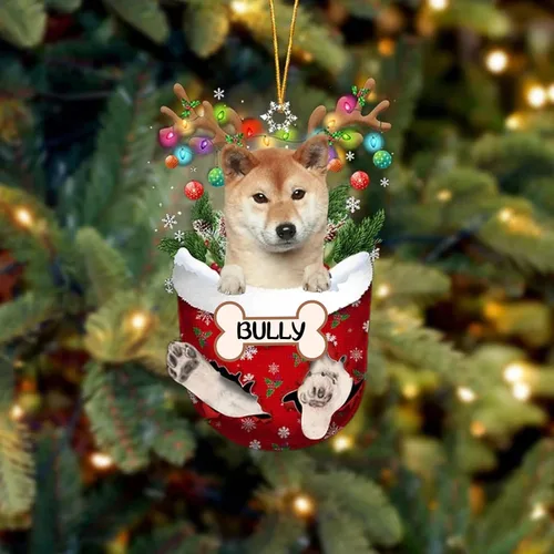 Vista 14 de IZI POD Affenpinscher Adorno de Navidad personalizado para perro, adorno de bolsillo de nieve para perro para árbol de Navidad, adorno acrílico