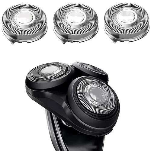 Vista 4 de SH50/52 Cabezales de repuesto compatibles con afeitadoras Philips Series 5000, cabezal de afeitado SH50 S5000, repuesto de cabezal de afeitado