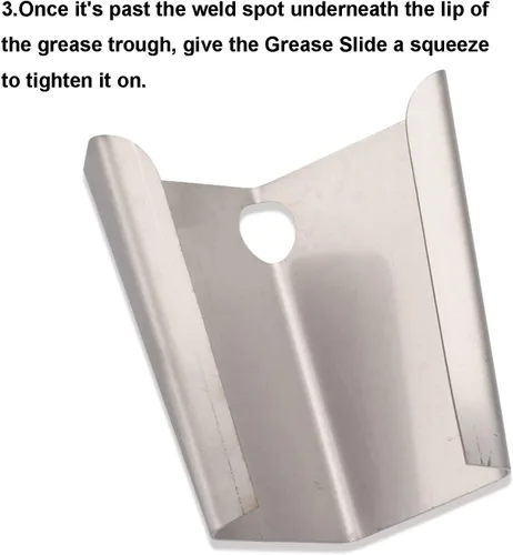 Vista 3 de Grease Slide Mod para plancha Blackstone de 36 pulgadas - Acero inoxidable