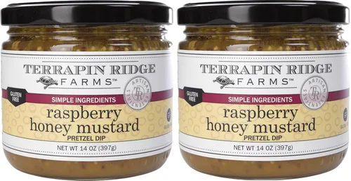 Vista 8 de Terrapin Ridge Farms - Salsa de pretzel de mostaza y miel de frambuesa, 14 onzas